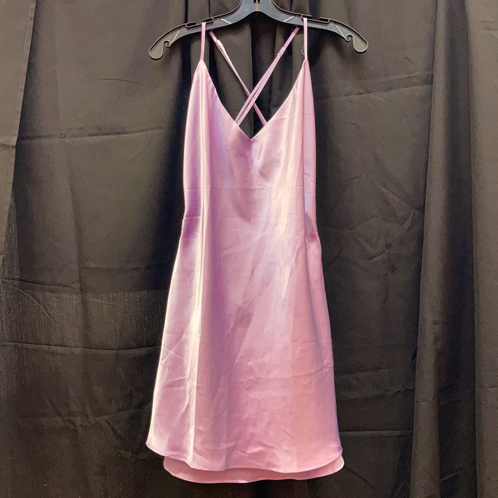 Satin VS slip dress